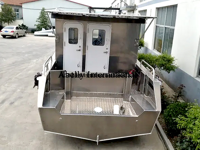 Craft de desembarque de alumínio com cabine