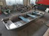 Barco de fundo plano de alumínio