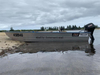 Barco de fundo plano de alumínio